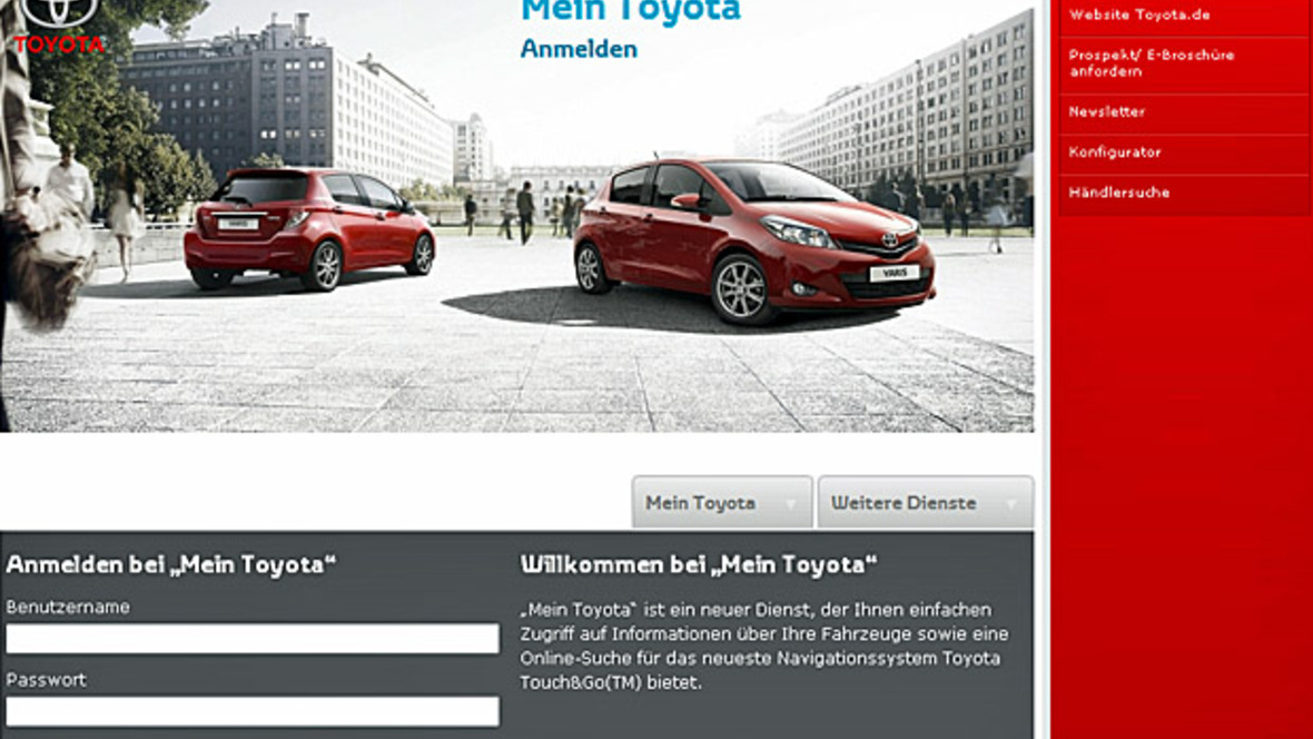 Website Mein Toyota
