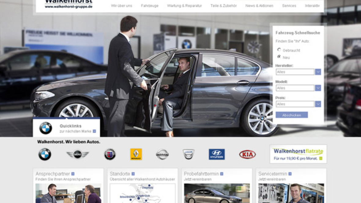 Präsentation Walkenhorst Gruppe startet neue Website autohaus.de