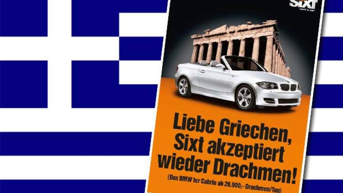 Sixt Griechenland Werbung Sorgte Fur Grossen Wirbel Autohaus De