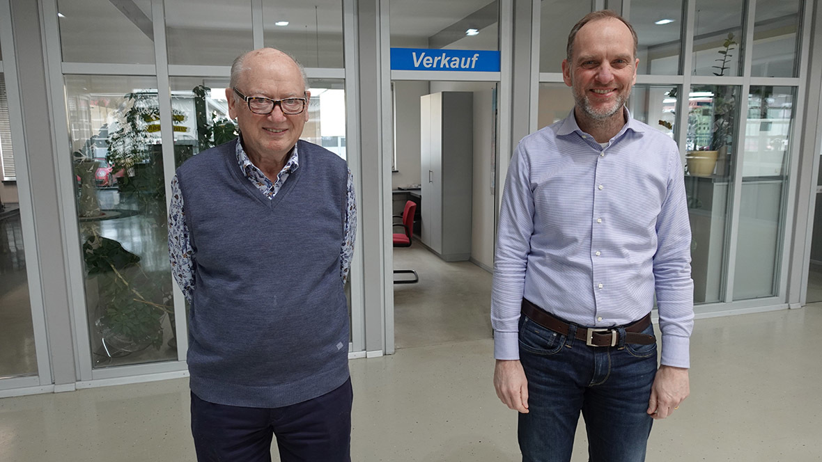 Apego-Zentrale; APEG Automarkt; Erwin Kaeß und Michael Plötscher