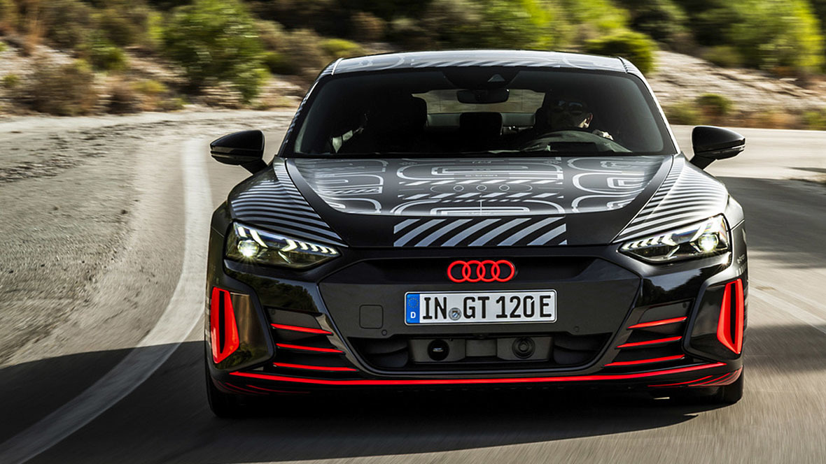 Prototypenfahrt Audi RS e tron GT Der neue Herr der Ringe 