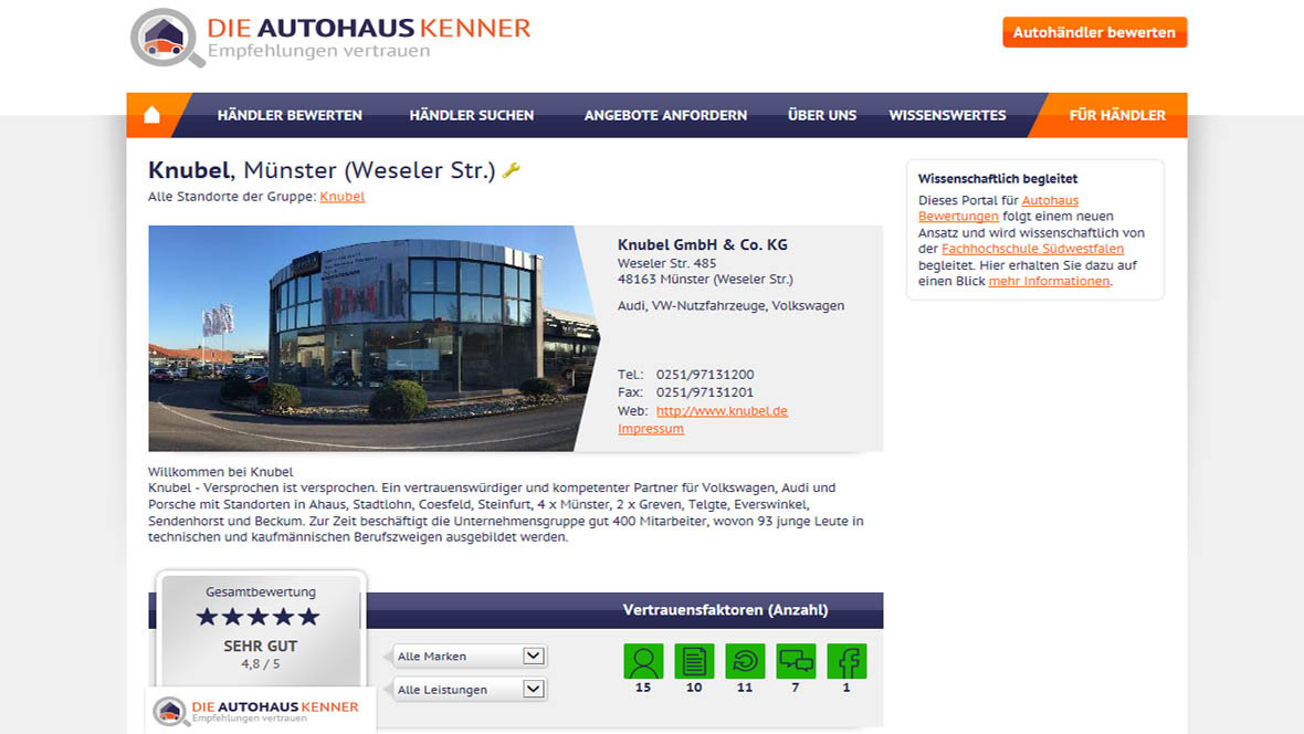 Bewertungsportal Die Autohauskenner